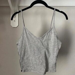Everyday Grey V-Neck Spaghetti Strap Tank Top